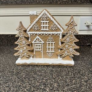 Christmas Glitter Gingerbread House Decor